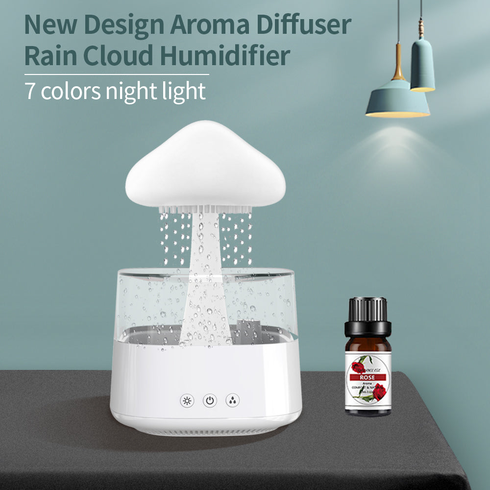 Ultrasonic atomizing cloud and rain humidifier