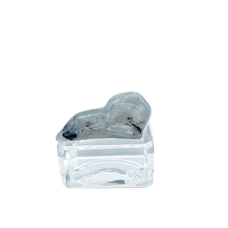 Natural Crystal Raven skull sets