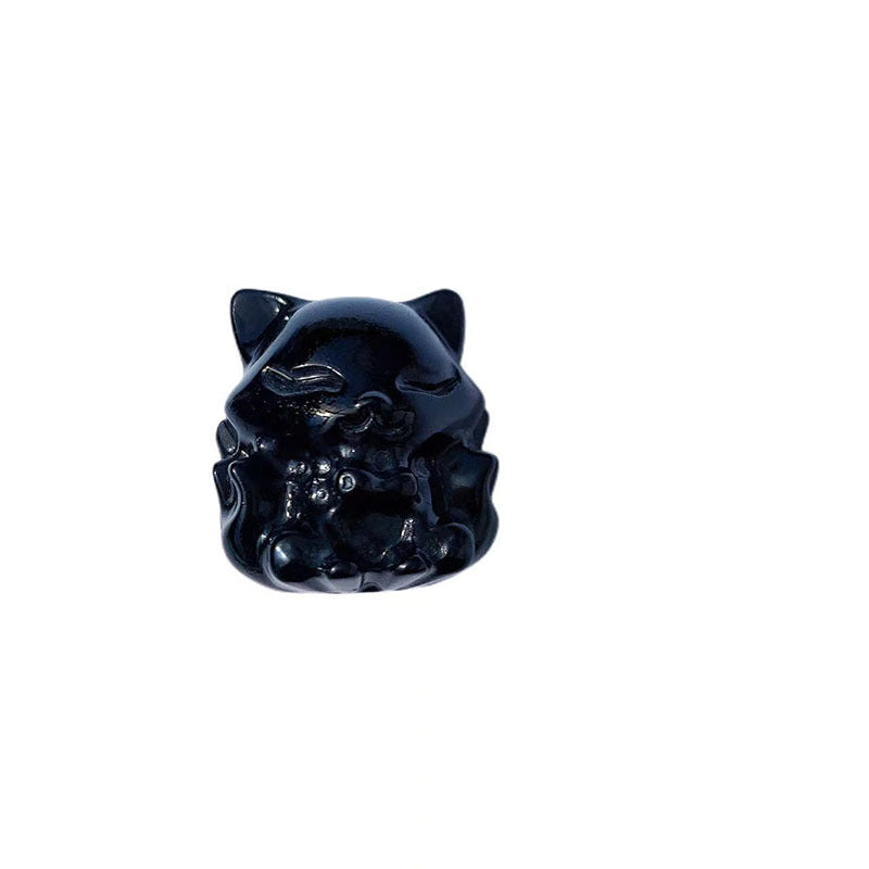 Nine Tail Fox Crystal Carvings Randon 1set =8pcs,29mm*32mm