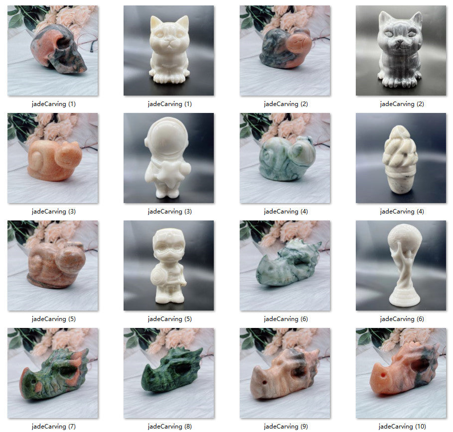 5KG=$99 Crystal Mystery boxes / Blind box Randomly 5KG Crystal Carvings #511