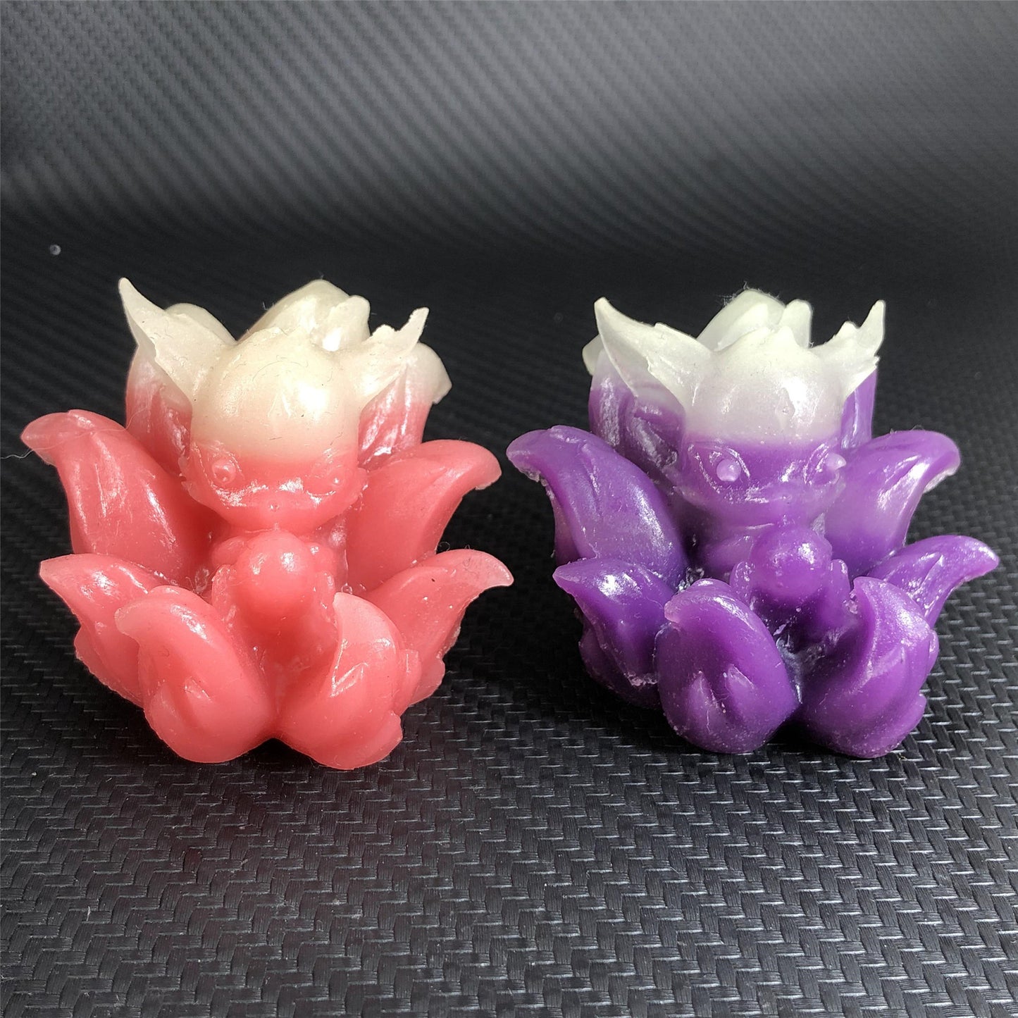 Nine-tailed fox resin luminous stone,40mm