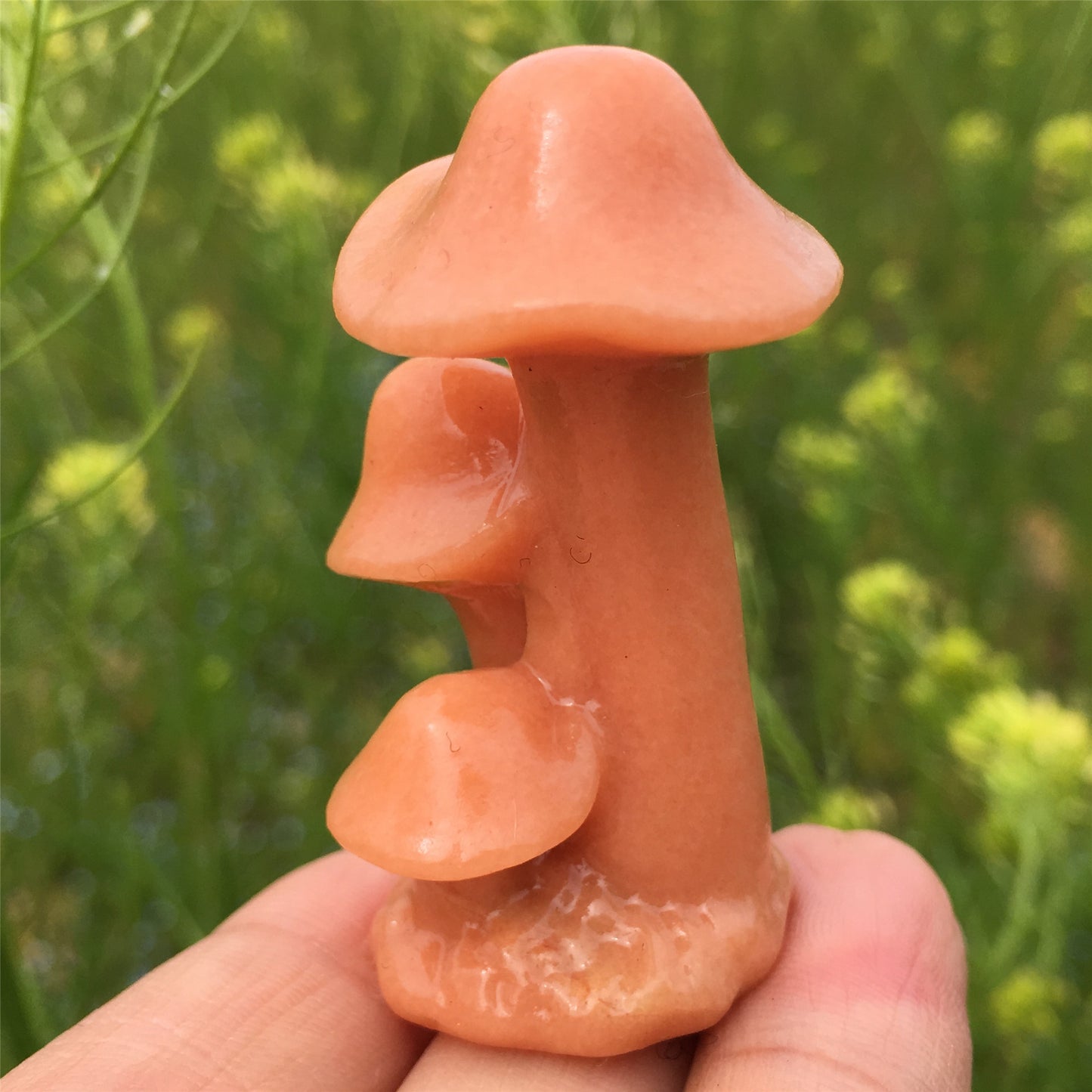 Natural crystal carving 2-inch mushrooms tree,50*20*20mm