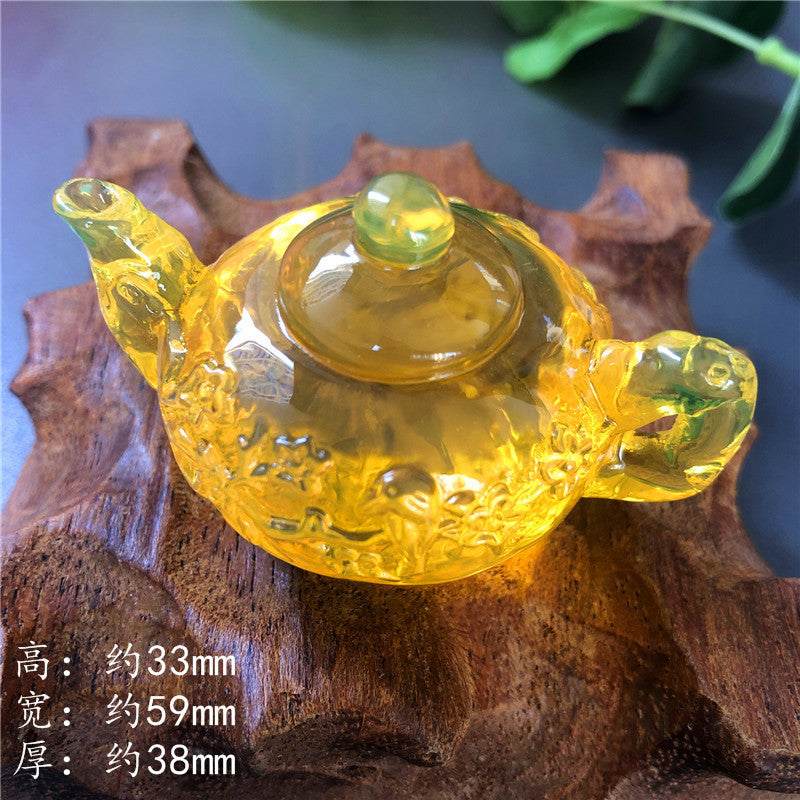 Amber beeswax handle pot Random set, 60*33*40mm