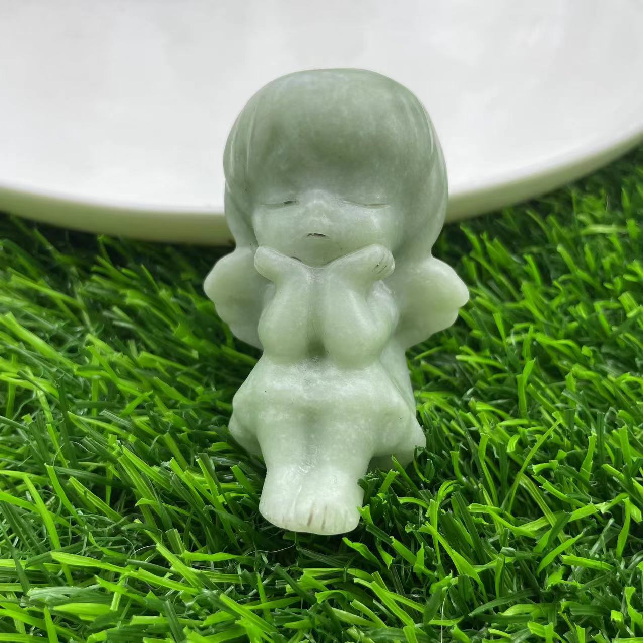 Small girl crystal carving, 65mm