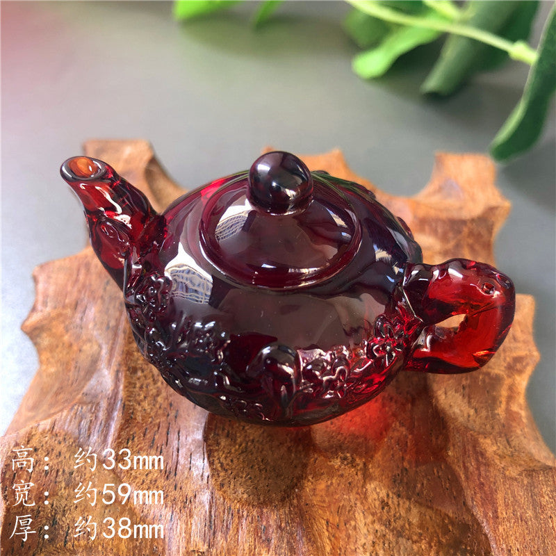 Amber beeswax handle pot Random set, 60*33*40mm