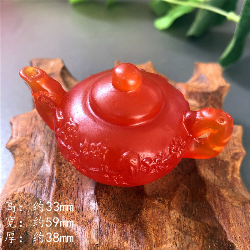 Amber beeswax handle pot Random set, 60*33*40mm