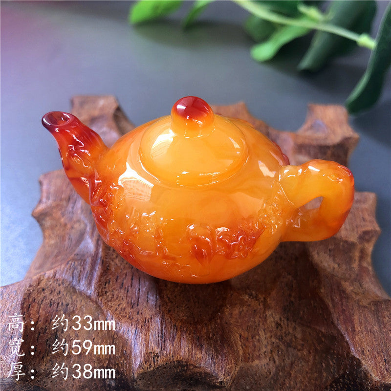 Amber beeswax handle pot Random set, 60*33*40mm