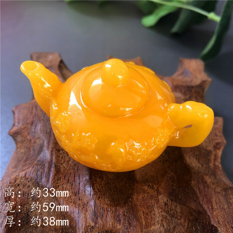 Amber beeswax handle pot Random set, 60*33*40mm