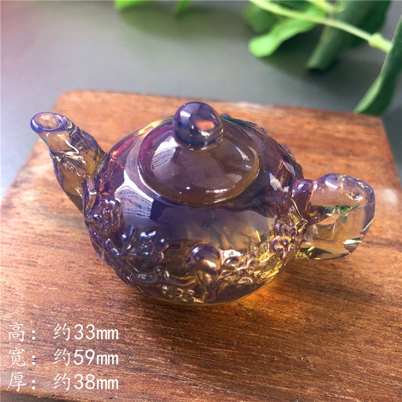 Amber beeswax handle pot Random set, 60*33*40mm