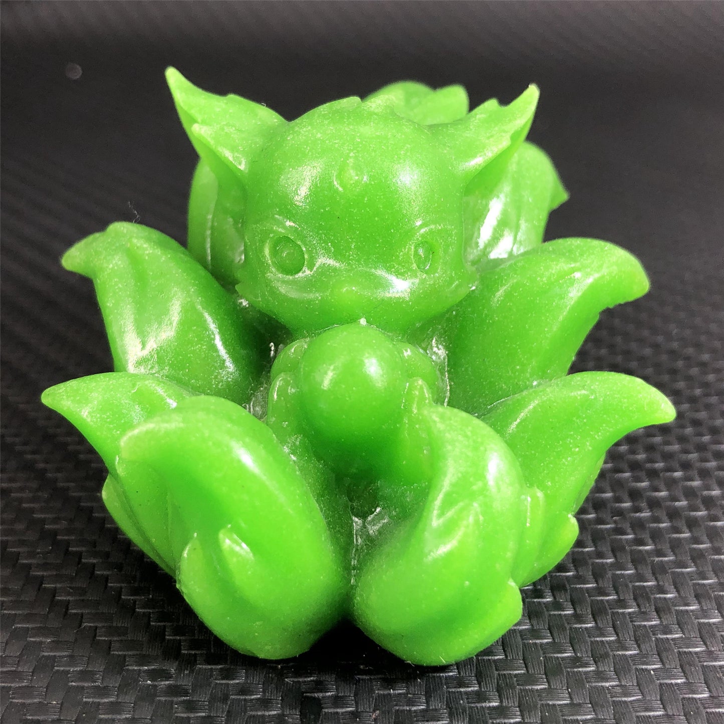 Nine-tailed fox resin luminous stone,40mm