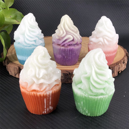 Ice-cream resin luminous stone,80*50*50mm