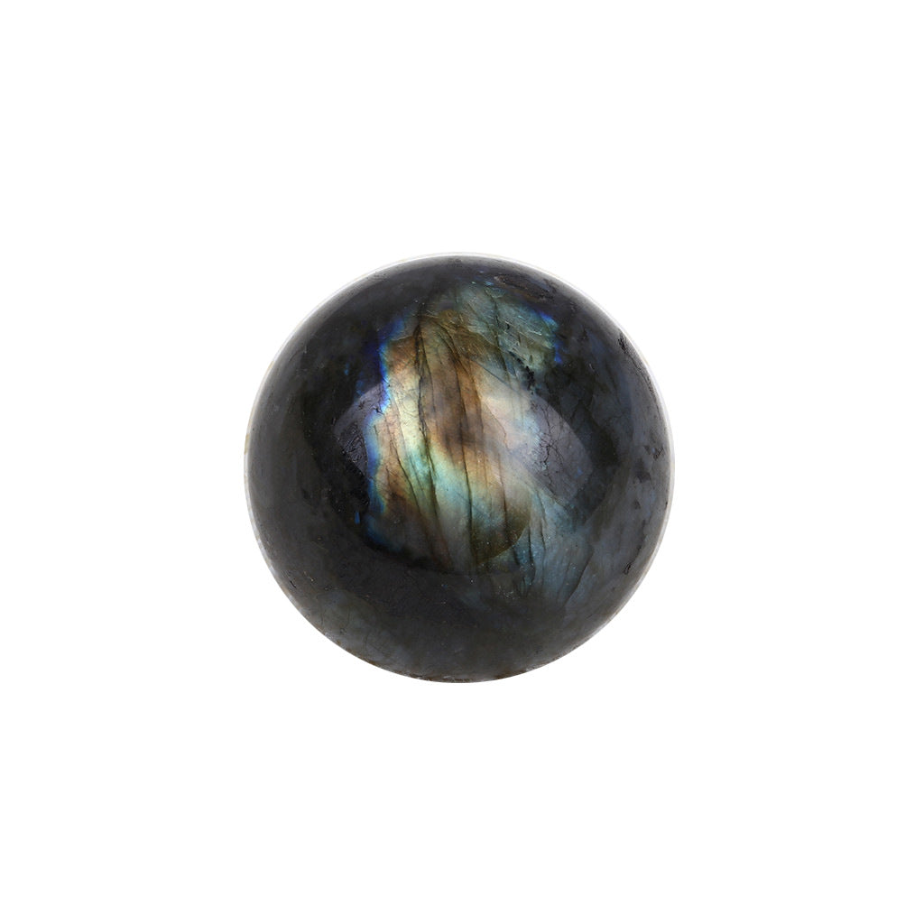 Natural labradorite crystal sphere rough stone