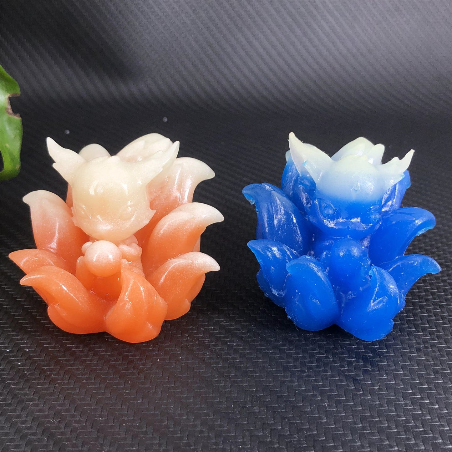 Nine-tailed fox resin luminous stone,40mm