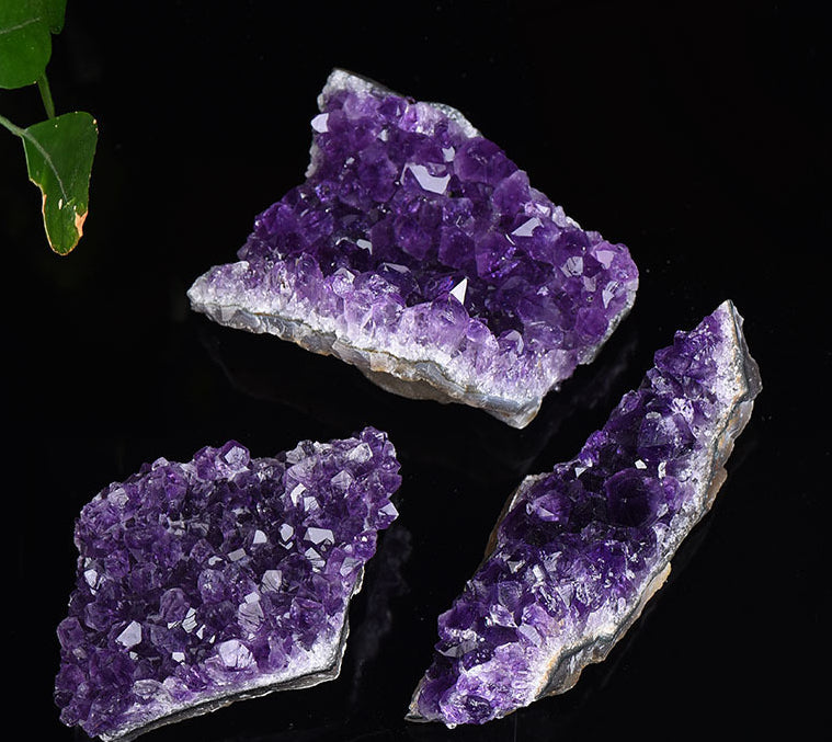 Amethyst Cluster Crystal Randomly 1Set=2pcs,80G-260G