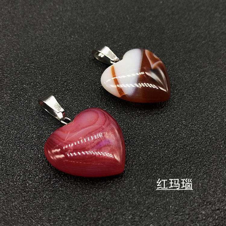 Love pendant Crystal Random 1set=8pcs,20mm