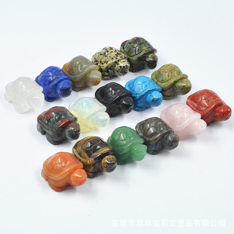 Natural Crystal 38mm Turtles Sets