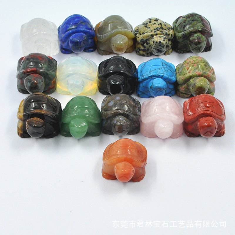 Natural Crystal 38mm Turtles Sets