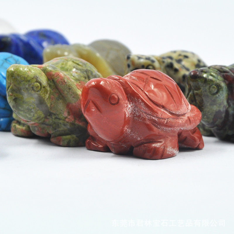 Natural Crystal 38mm Turtles Sets