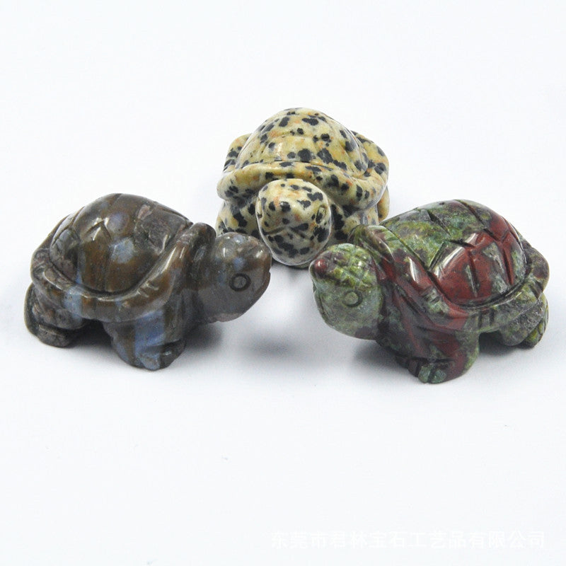 Natural Crystal 38mm Turtles Sets