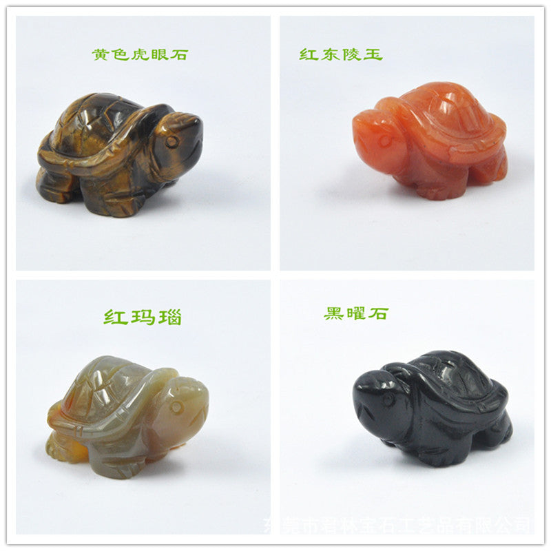 Natural Crystal 38mm Turtles Sets