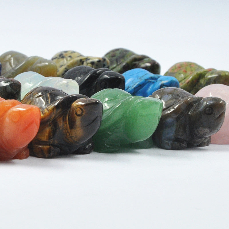 Natural Crystal 38mm Turtles Sets