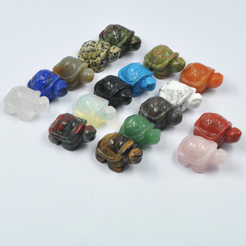 Natural Crystal 38mm Turtles Sets