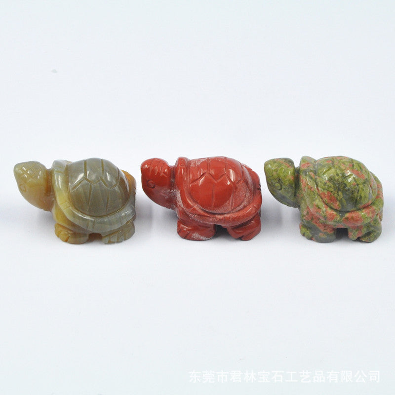 Natural Crystal 38mm Turtles Sets