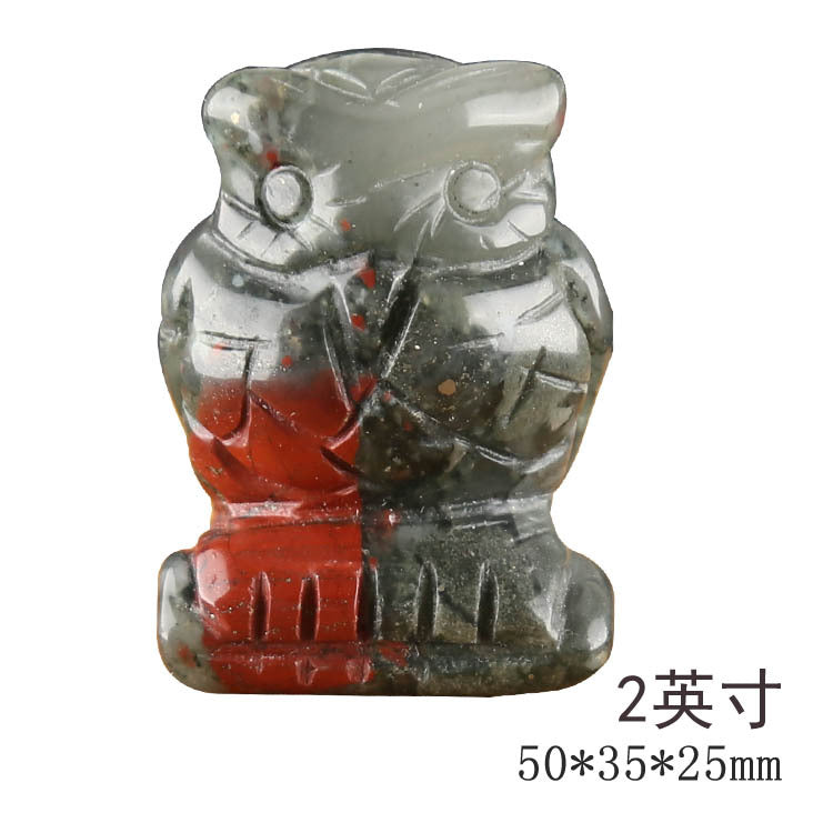 Owl Crystal Carvings 1set =10pcs,50mm*35mm