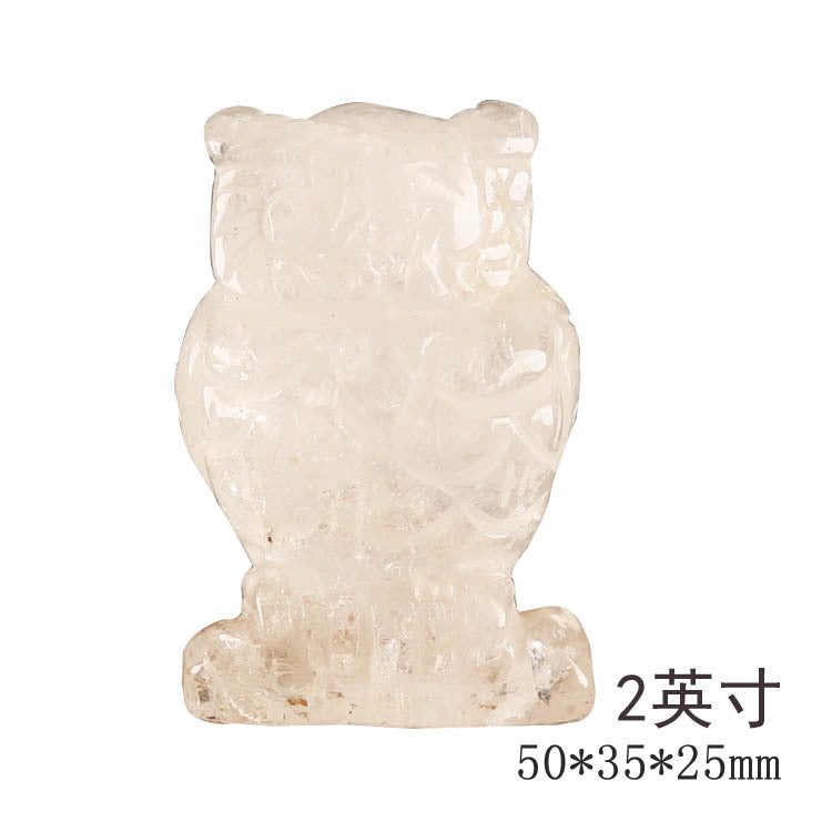 Owl Crystal Carvings 1set =10pcs,50mm*35mm