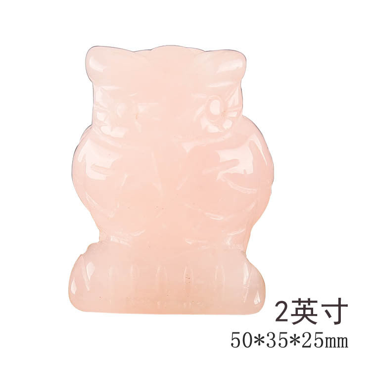 Owl Crystal Carvings 1set =10pcs,50mm*35mm