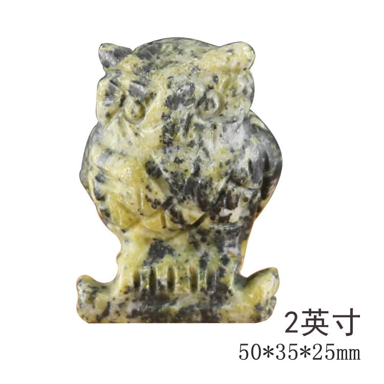 Owl Crystal Carvings 1set =10pcs,50mm*35mm