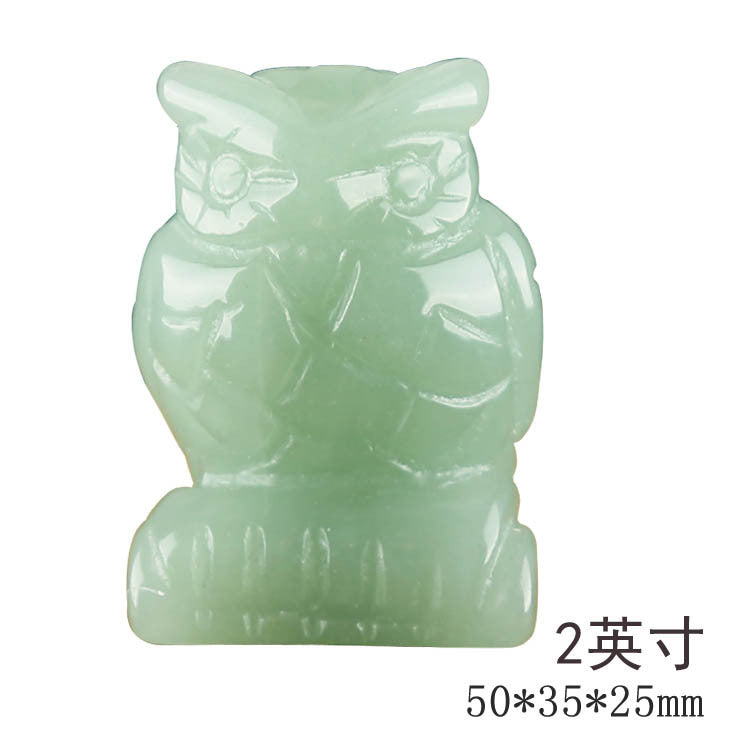 Owl Crystal Carvings 1set =10pcs,50mm*35mm