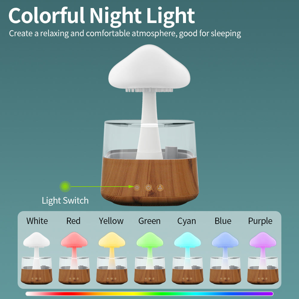 Ultrasonic atomizing cloud and rain humidifier