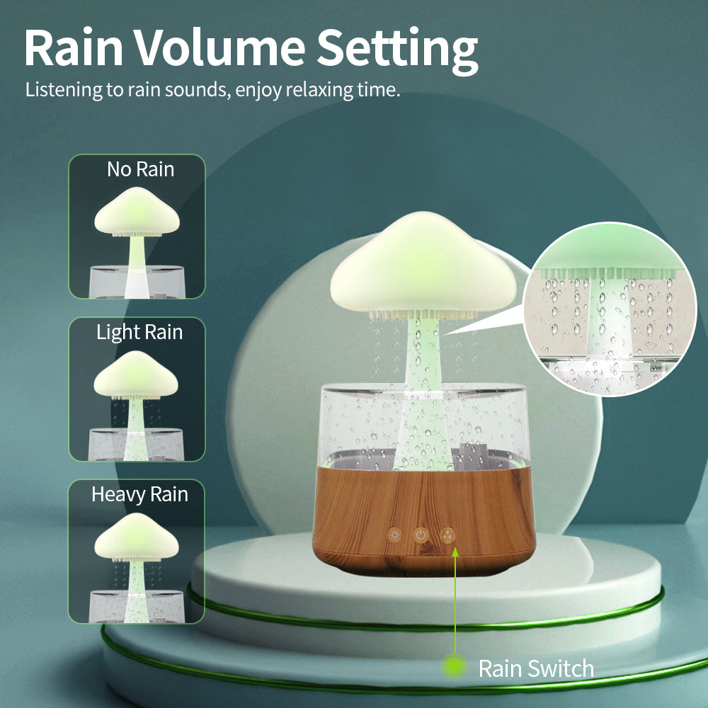 Ultrasonic atomizing cloud and rain humidifier