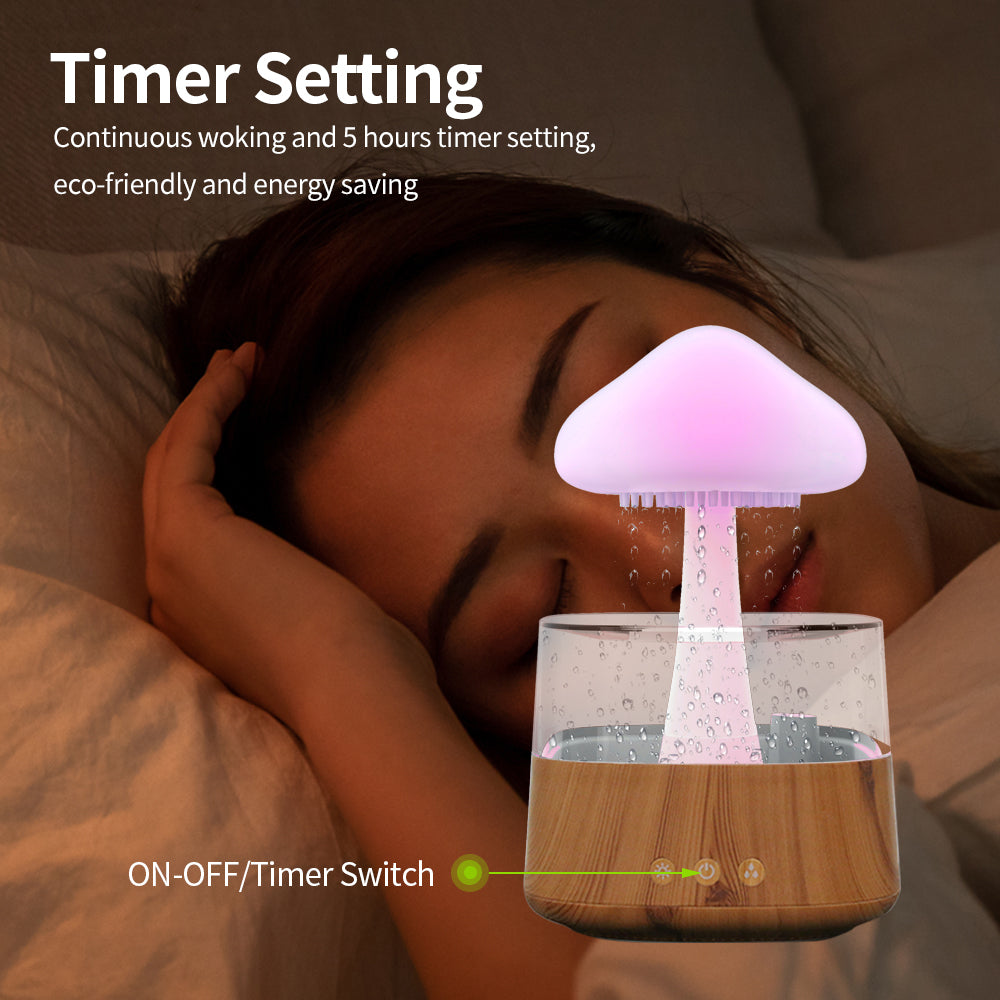 Ultrasonic atomizing cloud and rain humidifier