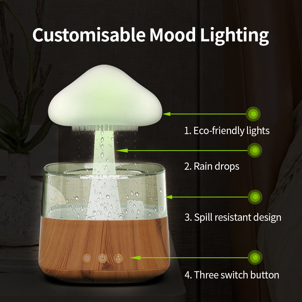 Ultrasonic atomizing cloud and rain humidifier