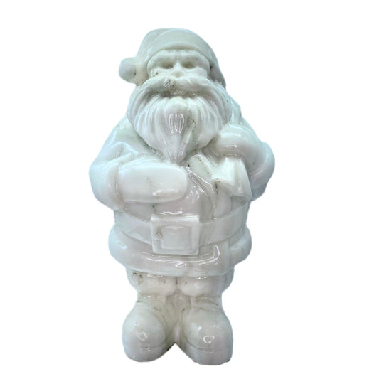 511-Large Carving white jade santa