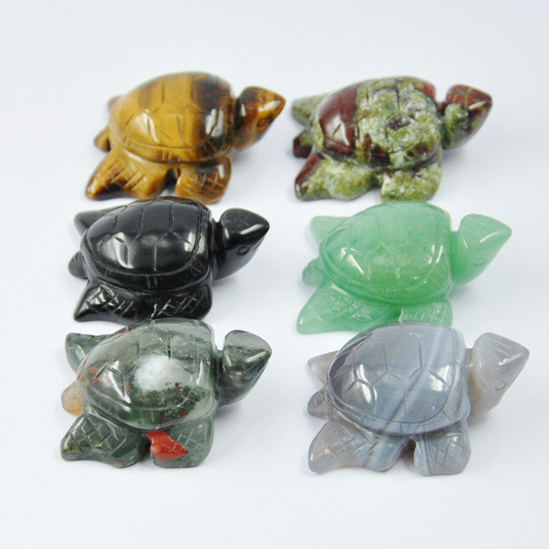 Natural Crystal Turtle 50mm Set