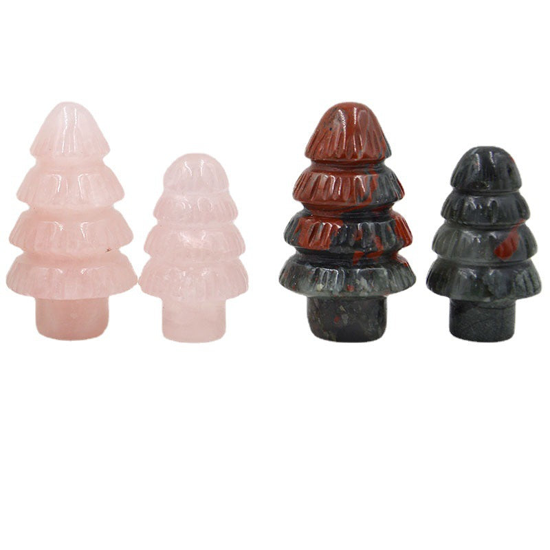 Rock crystal Christmas tree 5 pieces on sale.