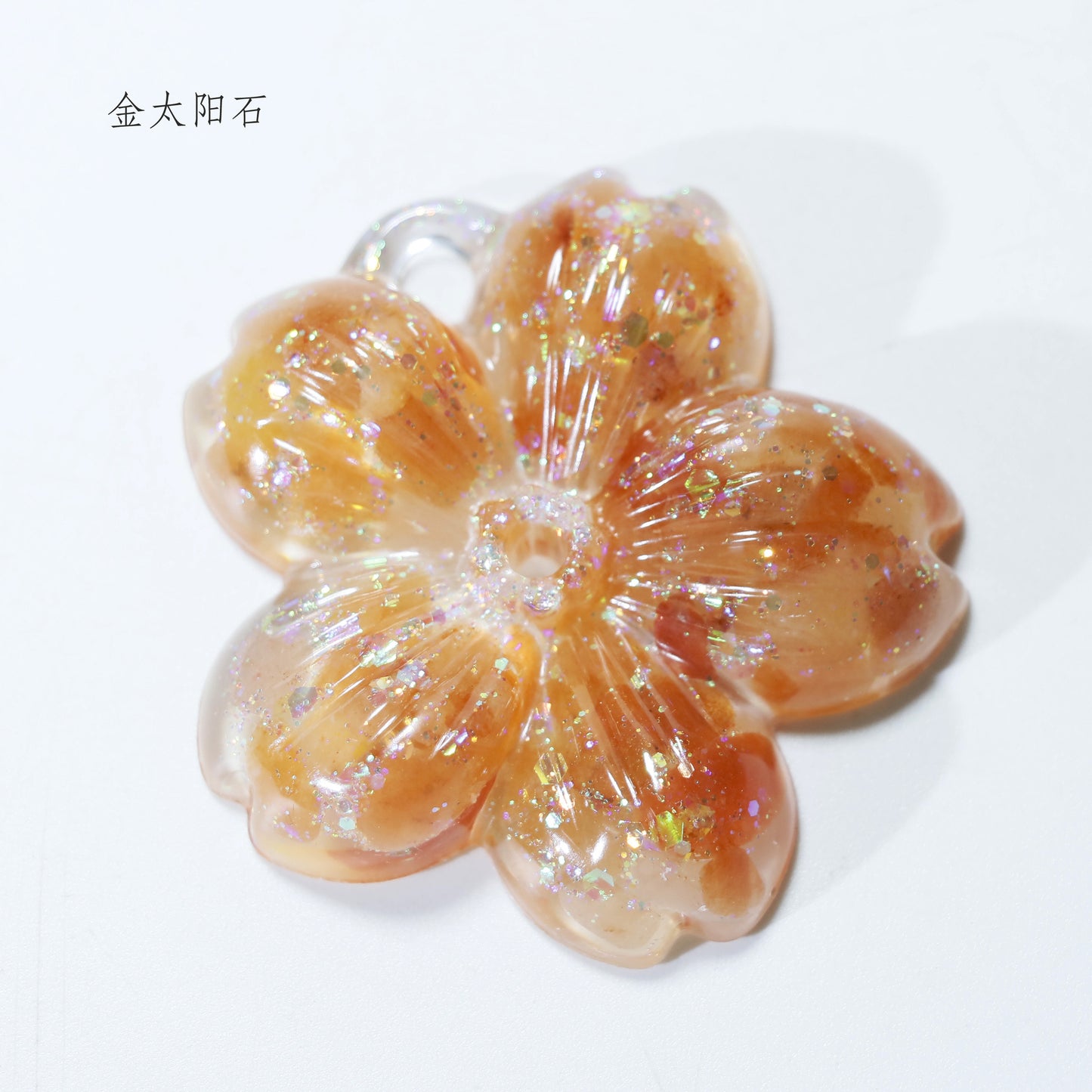 Flower Crystal pendant Random 1set = 3pcs,50*50*10mm