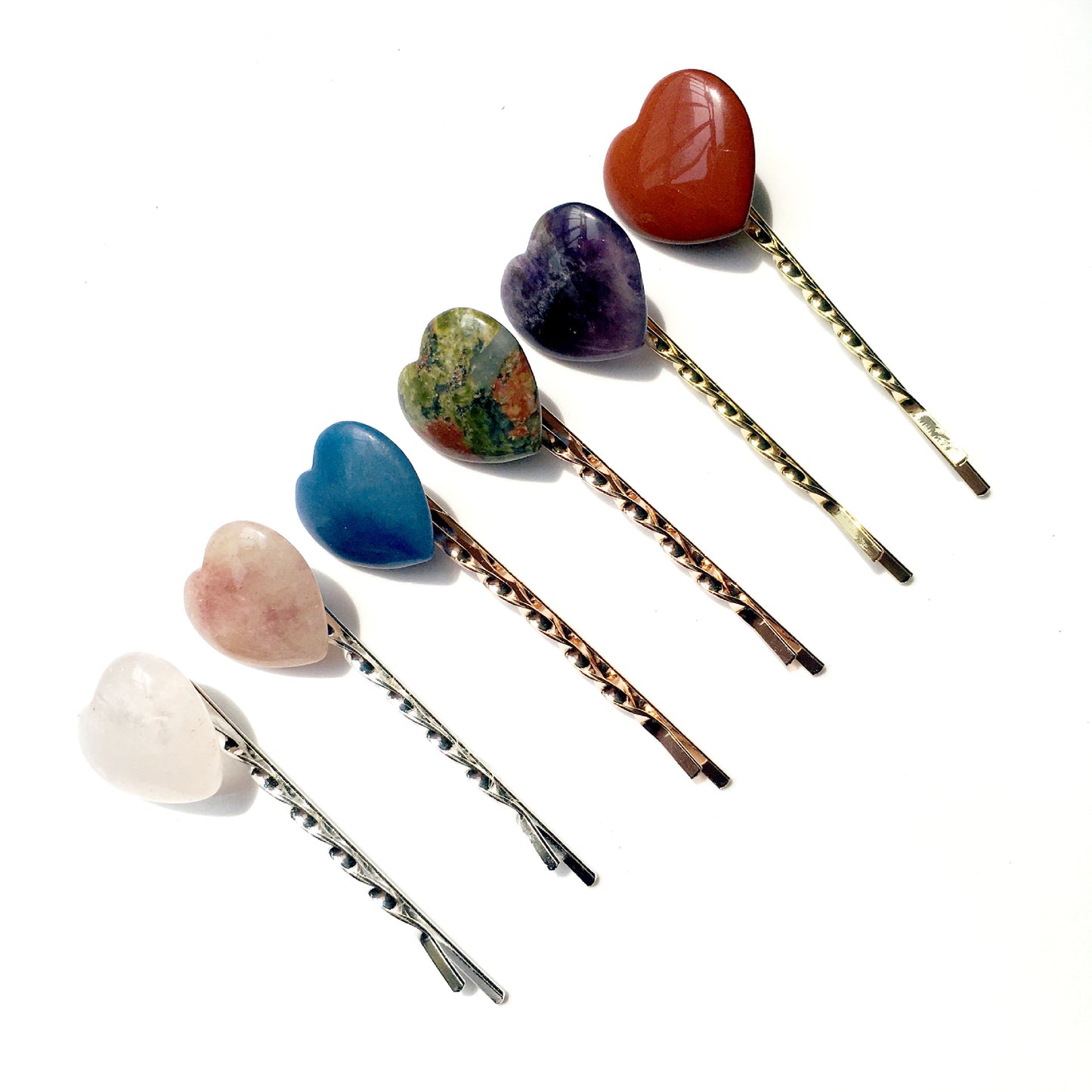 Natural crystal lovely hairpins