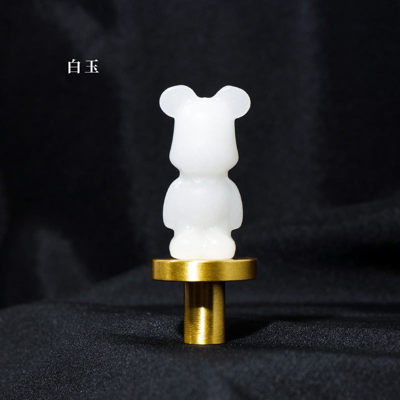 Natural Crystal Bear Break Carving