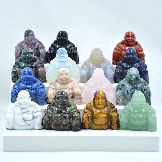 Natural crystal Buddha