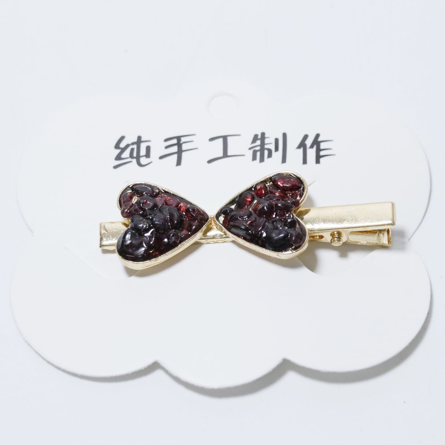 Crystal Love hairpin Random 1set = 4pcs,60*15*10mm