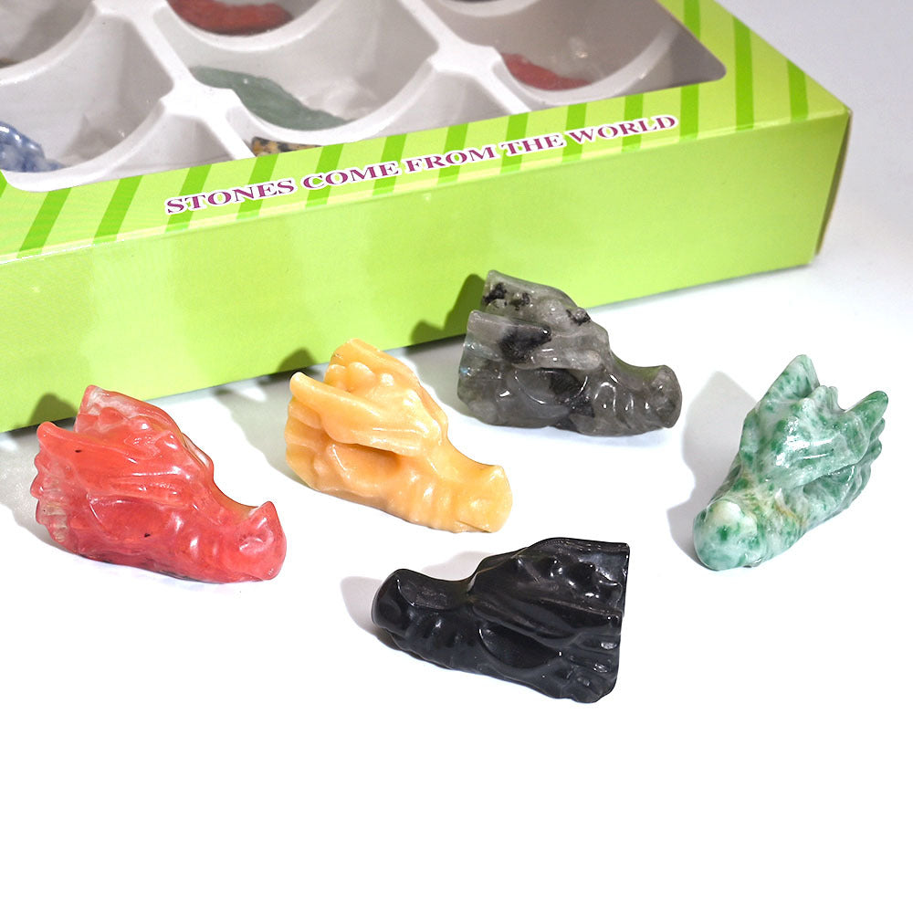 Dragon Head Crystal Randomly 1Set=12pcs,19*37mm,18g/pcs