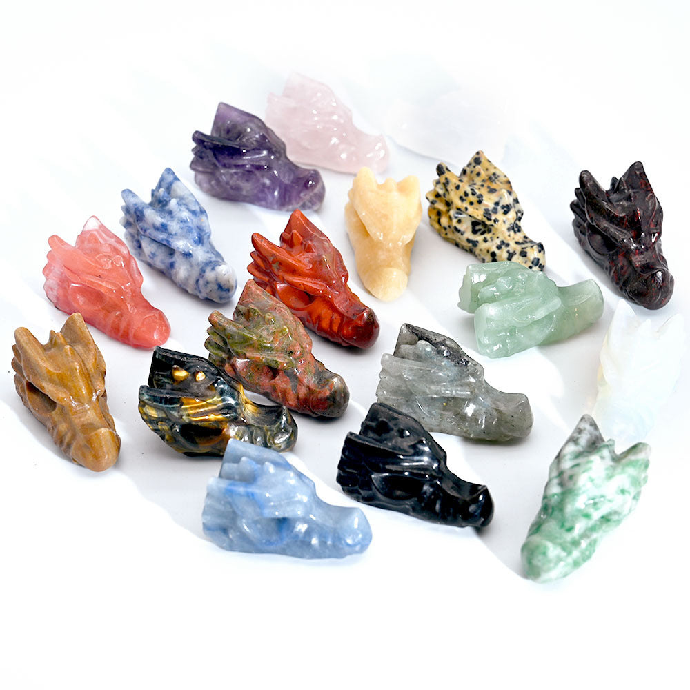 Dragon Head Crystal Randomly 1Set=12pcs,19*37mm,18g/pcs