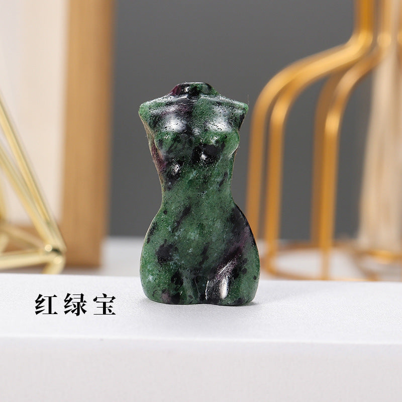 Natural Crystal woman body Crystal Carving