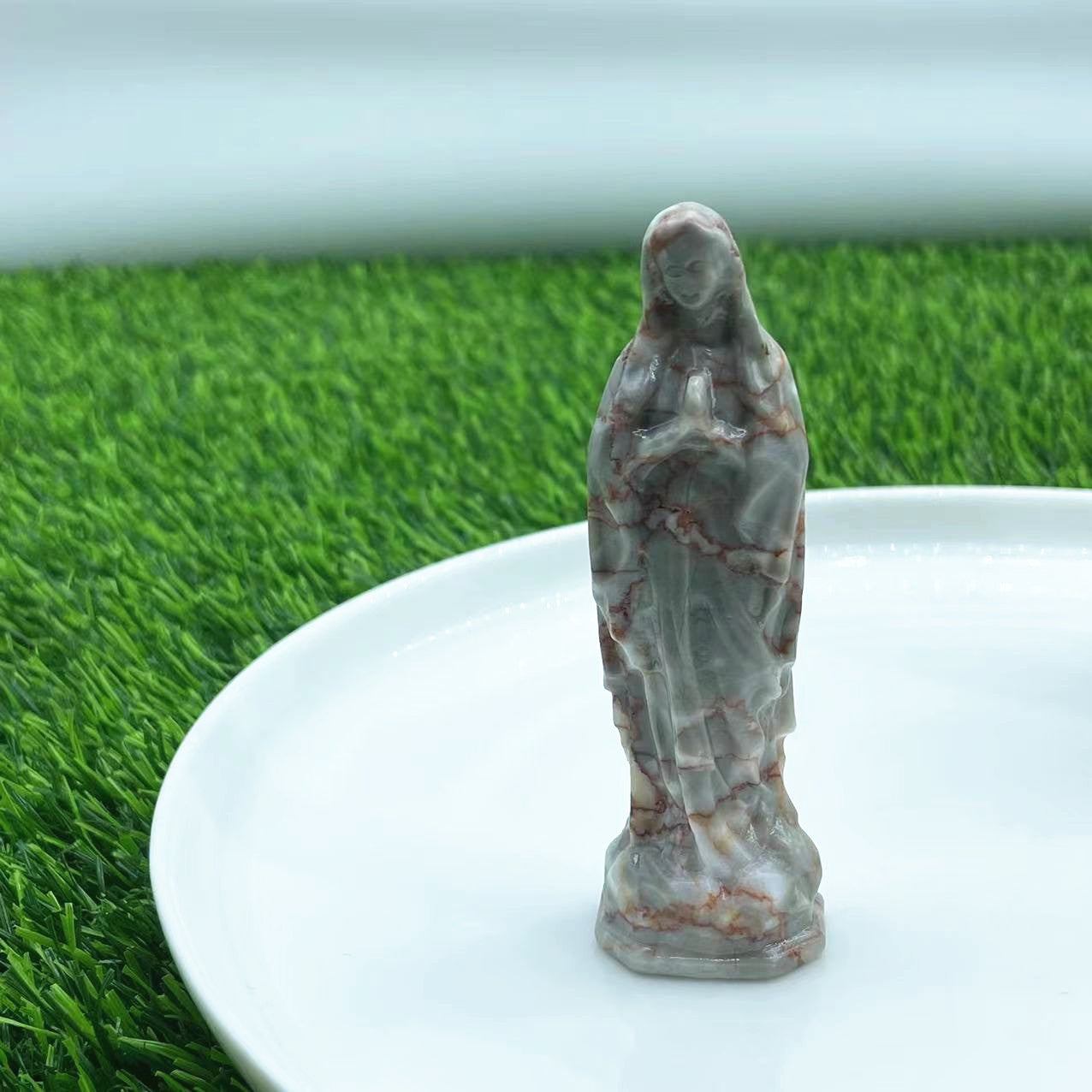 Virgin Mary Crystal Carving ,100mm