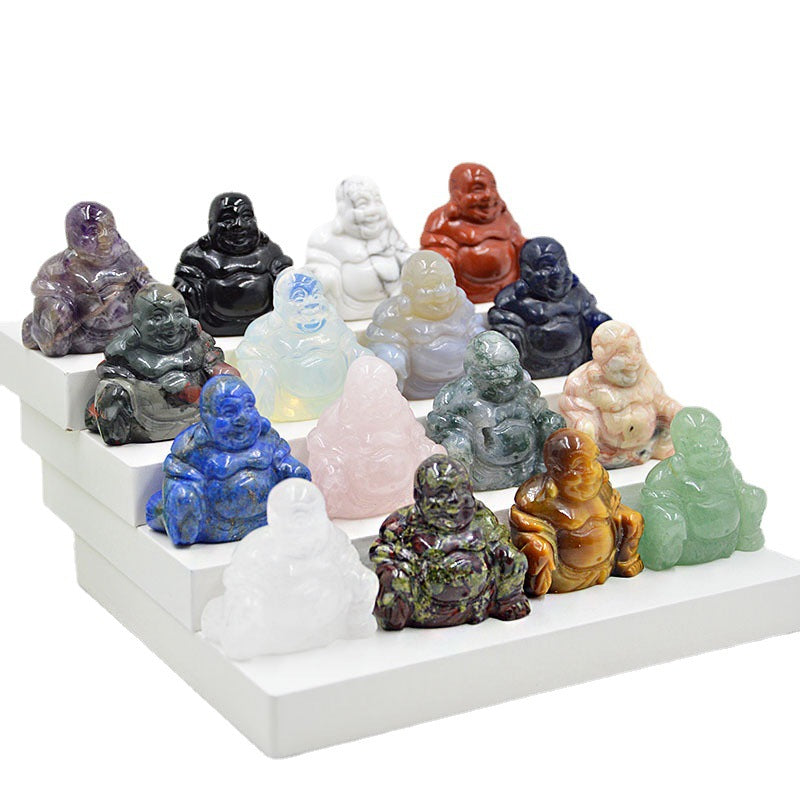 Natural crystal Buddha