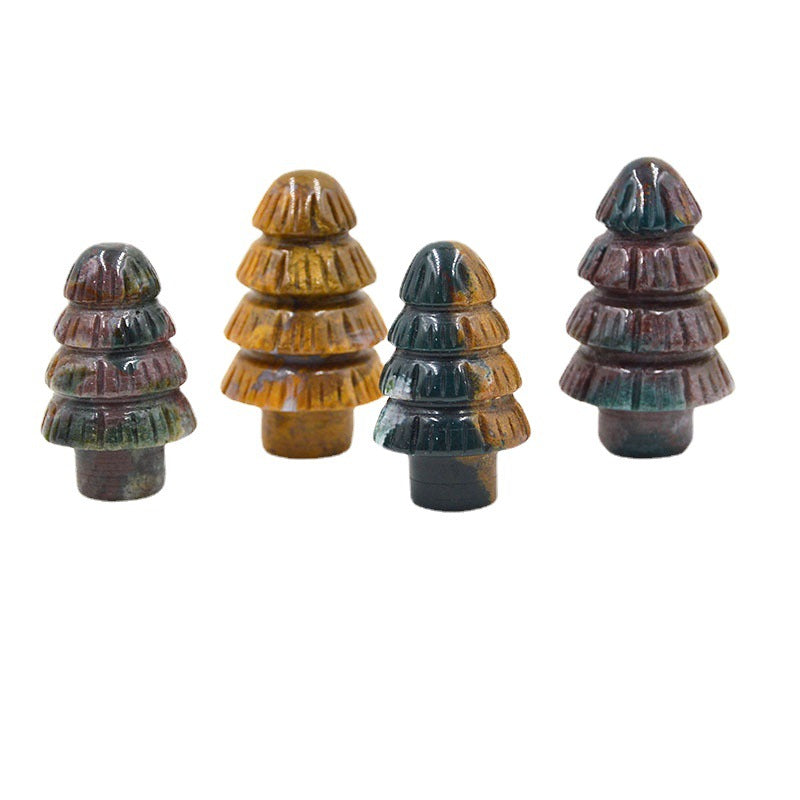 Rock crystal Christmas tree 5 pieces on sale.